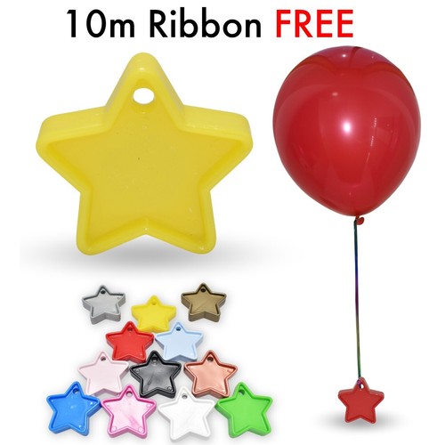 Balloon Weights for Helium Balloons Assorted Colour Plastic Heavy Quality Weight - Picture 36 of 37