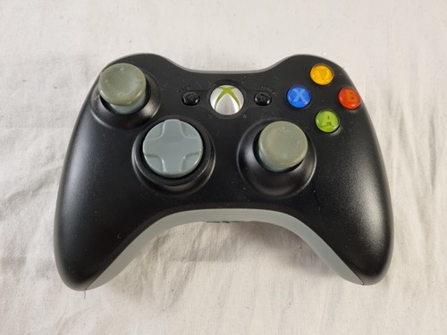 Genuine Official Microsoft Xbox 360 Controller Black With Wired USB Cable - Picture 4 of 12