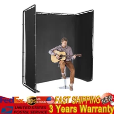 Photography Backdrop Stand Background Decor With Black Cloth Foldable Structure