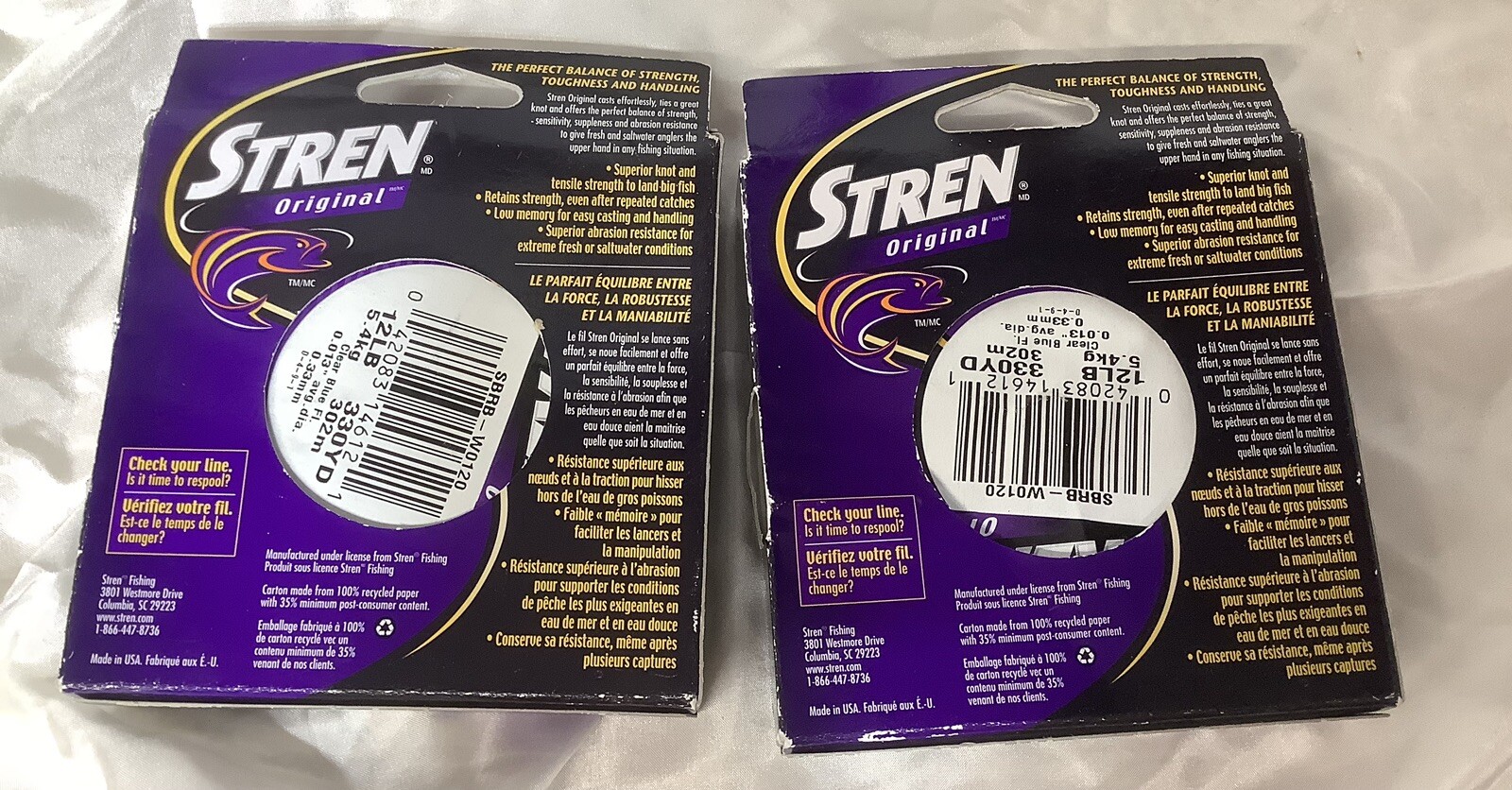Stren Monofilament Clear/ Blue Fluorescent 12lb / 330yd Fishing Line