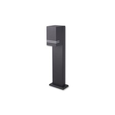 NELA 50 Rectangle Black Garden Post IP44 Outdoor Pathway Lights LED GU10