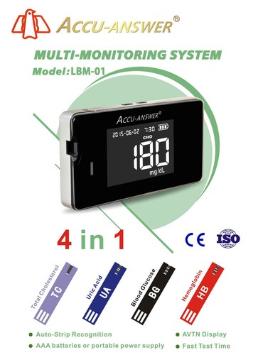 For Meter LBM-01 50 Strips Blood Glucose Test Strips Accu Answer iSaw BG - Picture 2 of 2