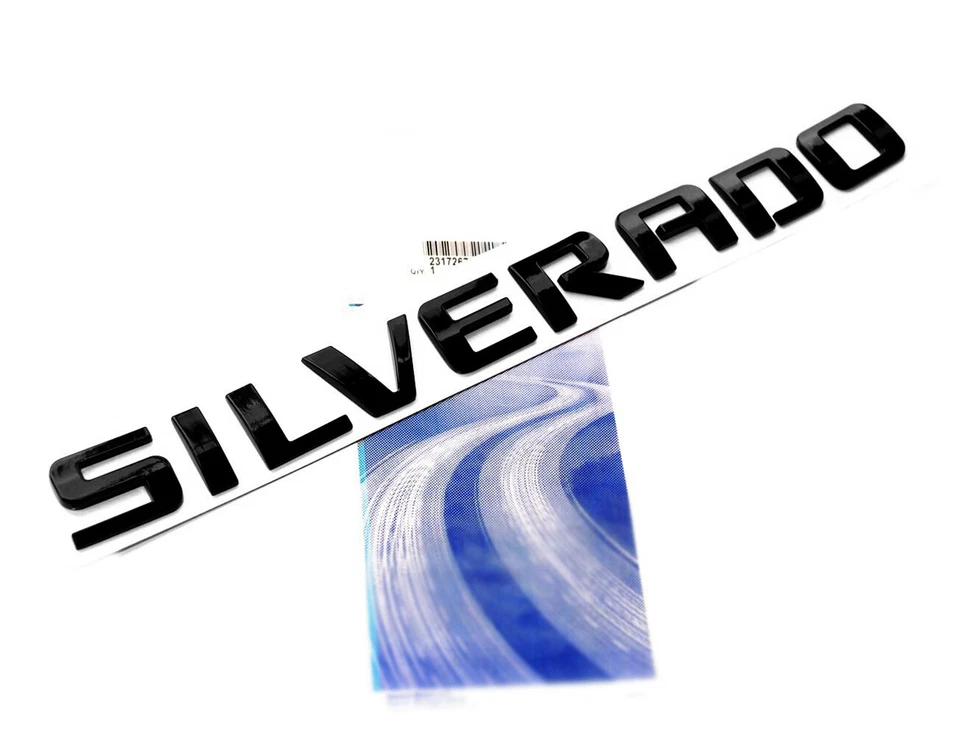 3x OEM Black SILVERADO Plus LT Emblem Badge 1500 2500HD for 2010-2018 - Imagem 4 de 4