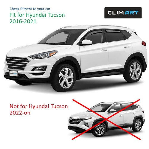 Rain Guards Vent Visors Shade for 2016-2021 Hyundai Tucson - Picture 6 of 8