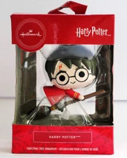 Hallmark Harry Potter Christmas Ornament 2019 Red Box Flying on Broom New