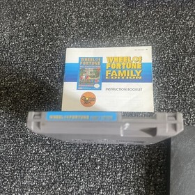 Wheel of Fortune NES Nintendo Family Edition Game Cartridge Instruction Booklet