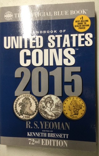 Coin Book 2015 Whitman Blue Book Handbook Of United States Coins 279 pages
