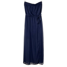 Forever 21 Small Dark Blue Sleeveless Layered Maxi Dress