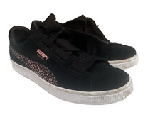 Puma Black Suede / Pink Glitter Effect Women's Trainers - UK5.5 /EU38.5 / US6.5