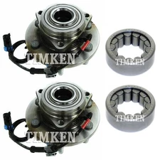 Front and Rear Wheel Bearings & Hubs Kit Timken For Silverado Yukon XL 1500 4WD