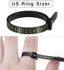 Ring Sizer Measuring Set 1-17 USA Rings Finger Size Jewelry Sizing Measure Tool