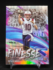 Drake Maye 2024 Topps Chrome Football Finesse Refractor #F-2 New England