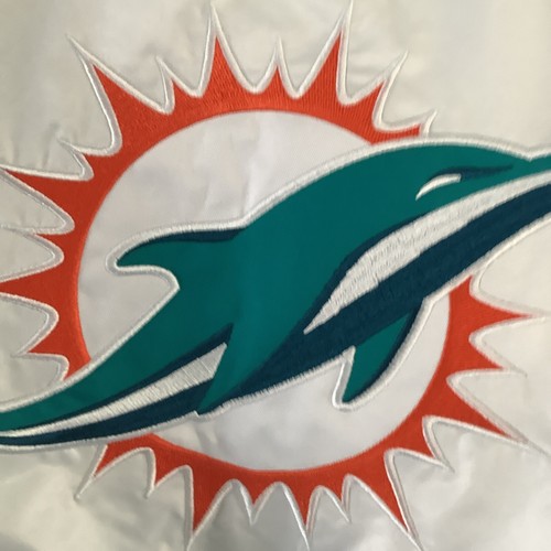 NFL Team Apparel Miami Dolphins Varsity Jacket, Medium, New With Tags - Picture 9 of 13