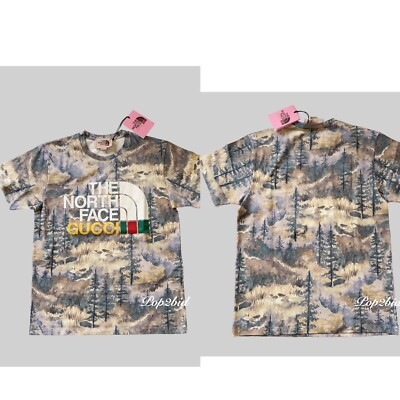 100% Authentic The North Face X Gucci Heavy Cotton Jersey T