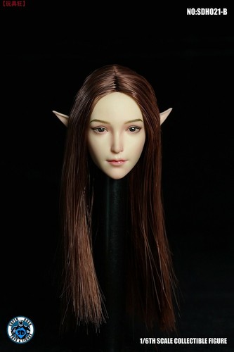 SUPER DUCK 1:6 SDH021B Elf Girl Head Sculpt For 12" Female PH TBL JO Figure Body - Picture 2 of 6