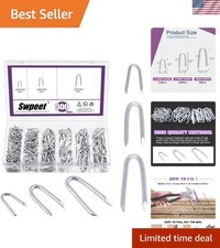 Versatile 300-Piece Steel Staple Set for Fencing - Easy Installation & Robust