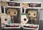 2 Funko Pop! Vinyl Suicide Squad Harley Quinn #97 & The Joker #96 Figures