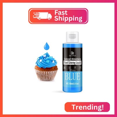 Blue Food Coloring Liquid - Vibrant Liquid Icing Food Coloring Set for Baking, C