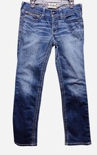 Ariat Real Denim Jeans Womens Sz 30R Stretch Mid Rise Bootcut Med Wash 32 Inseam