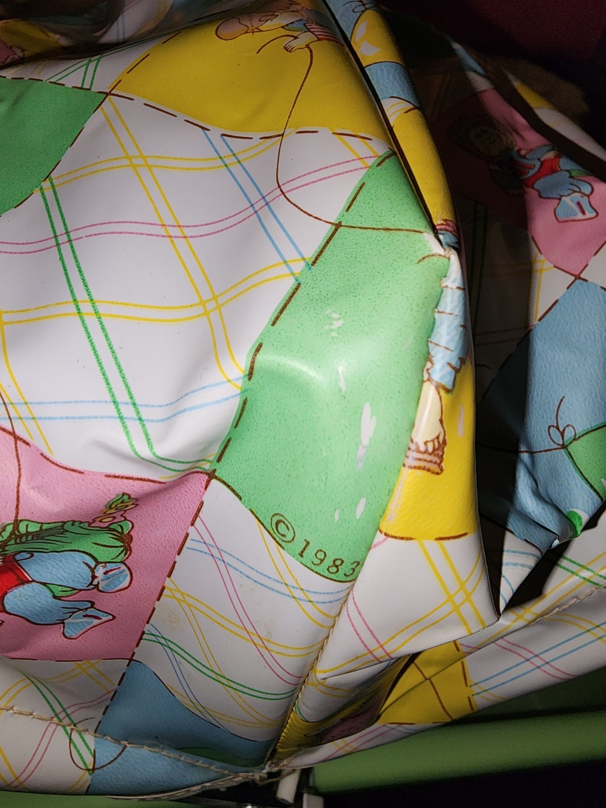 1983 Cabbage Patch Kids Green Stroller Bassinet Tub w/ Original Canopy – Replace