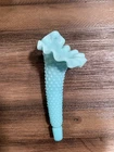 Fenton Teal Pastel Milk Glass Epergne Horn Replacement