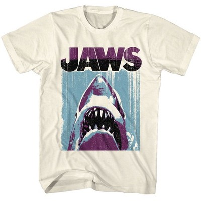 Jaws Day Under Night Over American Classics Herren T-Shirt Off-White