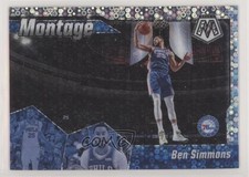 2019-20 Panini Mosaic Montage Fast Break Silver Prizm Ben Simmons #17 7m0