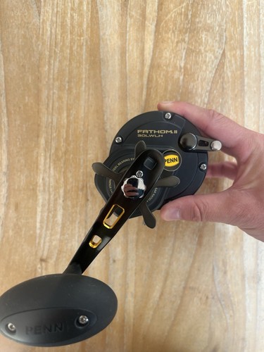PENN Fathom II Level Wind 30 Left Hand Saltwater Multiplier Fishing Reel - Picture 3 of 11