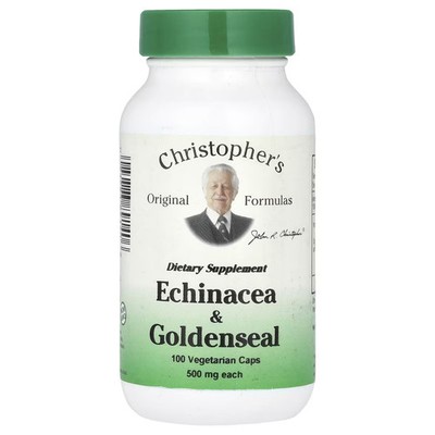 2 X Christopher's Original Formulas, Echinacea & Goldenseal, 1,000 mg, 100 Veget