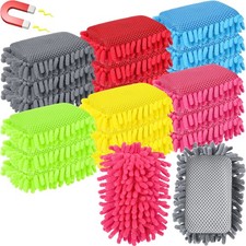 18 Pcs Microfiber Shag Magnetic Dry Erase Erasers Washable Whiteboard Eraser ...