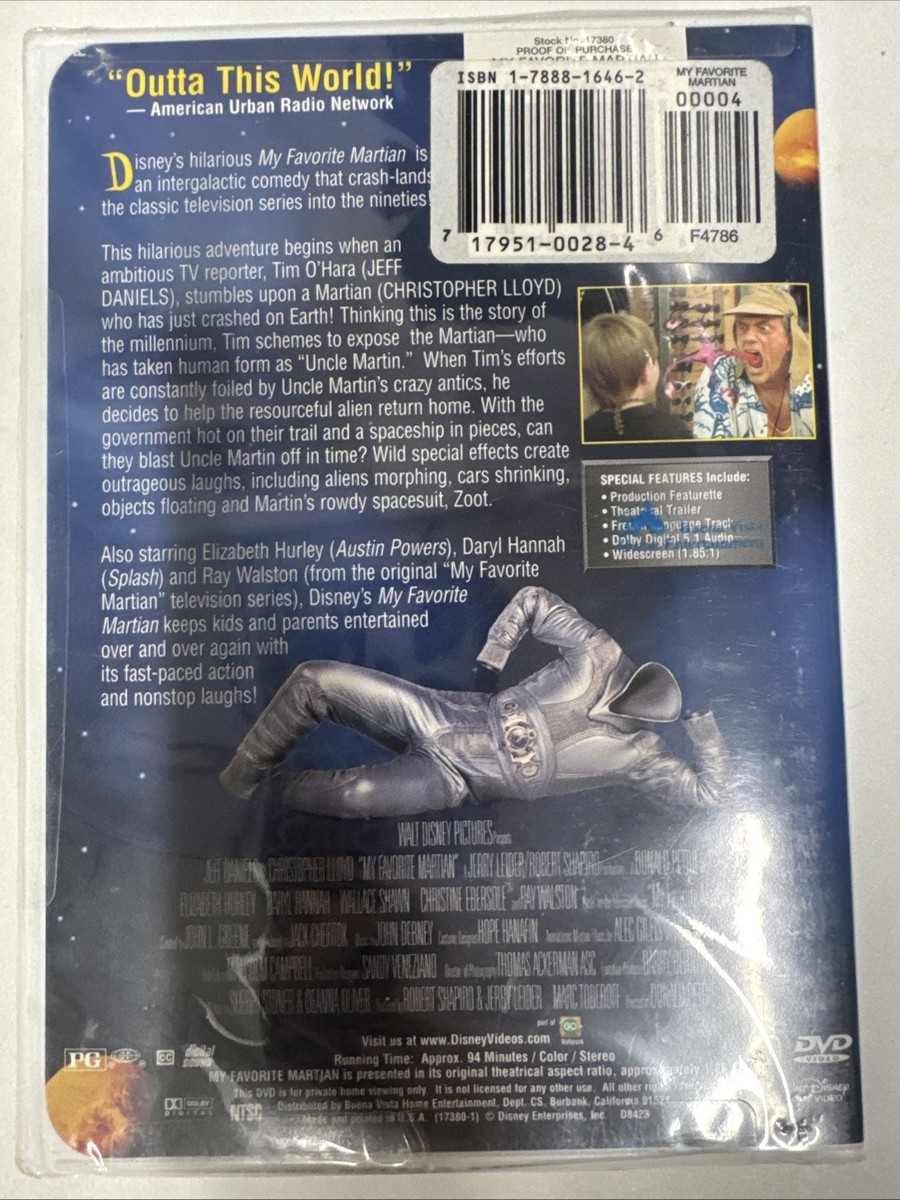 My Favorite Martian (1998) (DVD, 1999) 717951002846| eBay