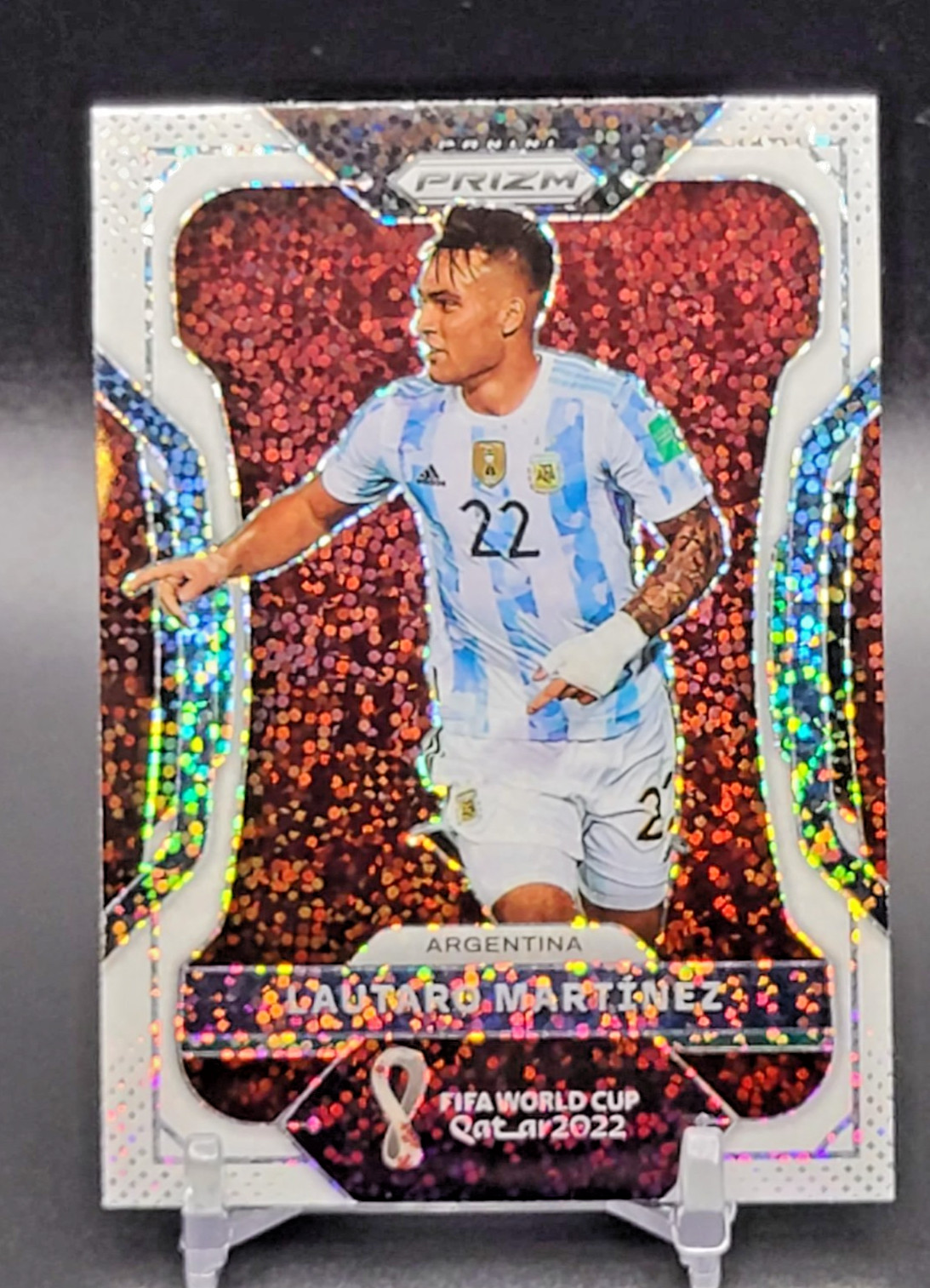Lautaro Martinez Argentina 2022 World Cup Prizm White Sparkle SSP Qatar