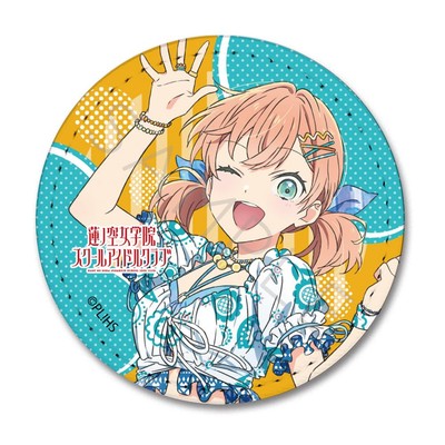 Love Live Hasunosora Girls' [Kaho Hinoshita] 3rd Leather Badge [Round] SA 60mm