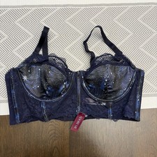 Adore Me Underwire Full Bra size 36C Blue
