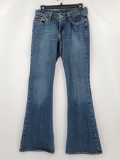 Lucky Brand Adult Womens Jeans Size 4/27 Blue Flared Legged