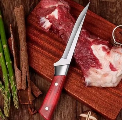 Filetiermesser Filiermesser Angel Messer Fleisch  Fisch   Kochen mit Tasche  