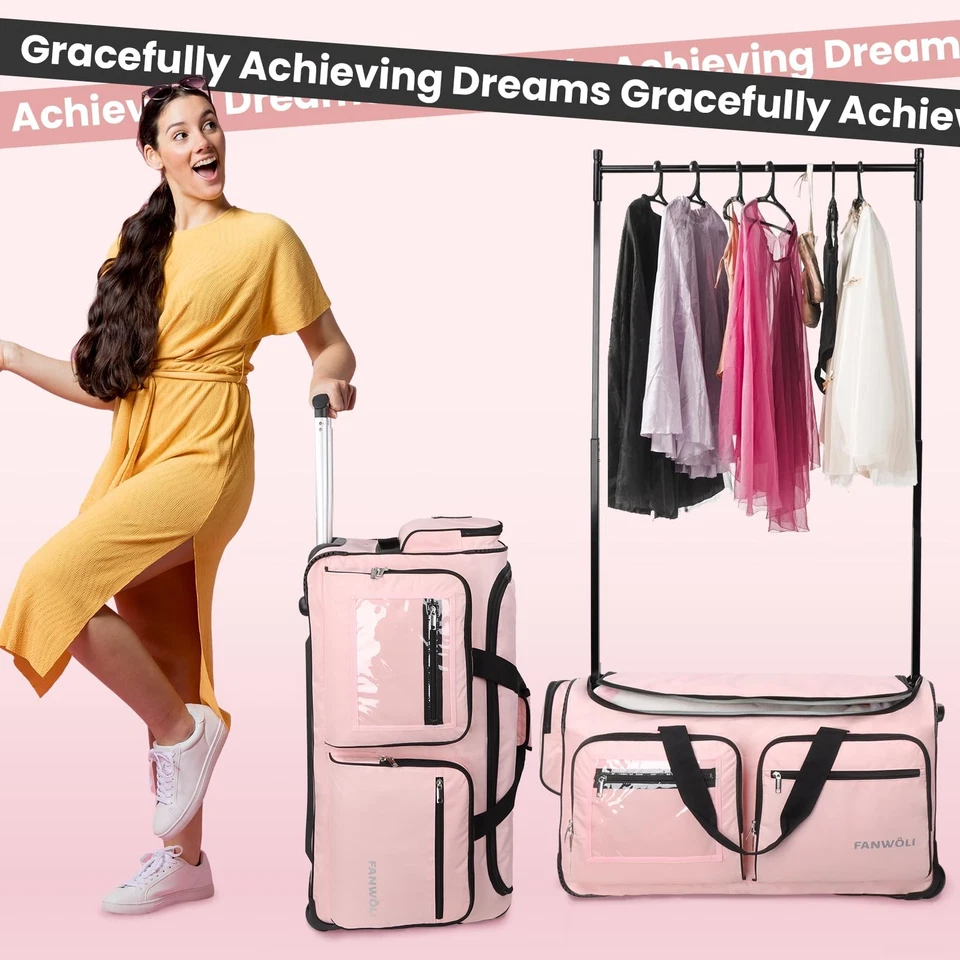 23" Dance Bag with Garment Rack and Privacy Cover | Upgraded Stable System & ... - Image 2 of 4