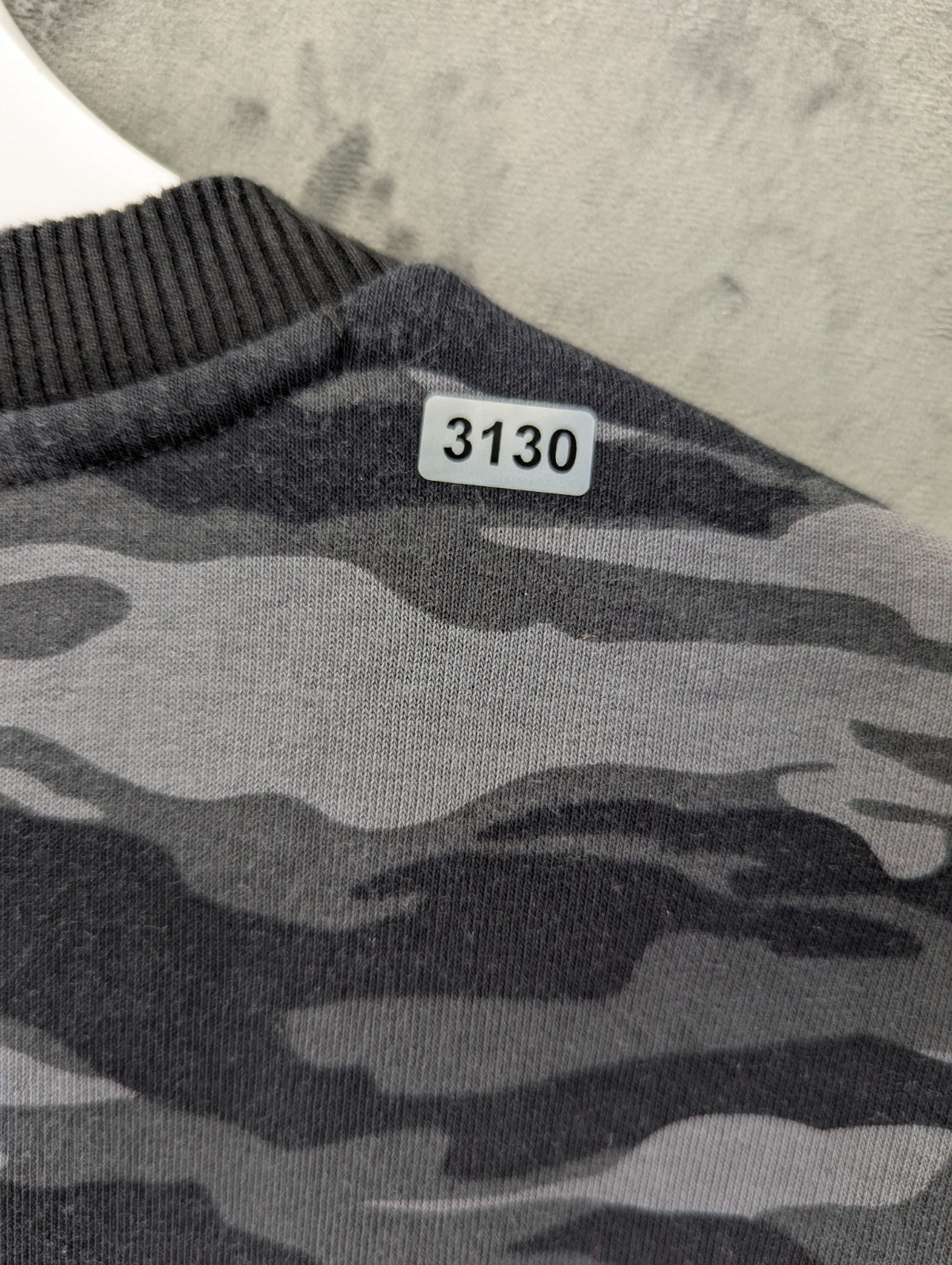 Puma Camo Sweatshirt Men's Size Medium Grey Long Sleeve Cotton Blend Logo image 8
