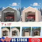 7' x 15' Carport Canopy Heavy Duty Outdoor Garage Shelter Tool Storage Shed Tent