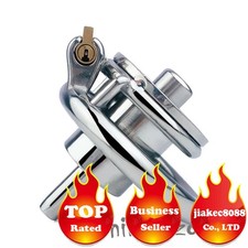 Inverted Male Chastity Cage Lock Stainless Steel Rings Men Chastity Device