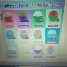 12 Scented Bath Bombs Set, Organic Handmade, Surprise Animal Toy Inside