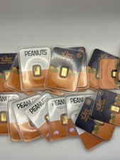 PEANUTS Great Pumpkin Charlie Brown Gold Bar 0.5g Bullion in Blister Pack
