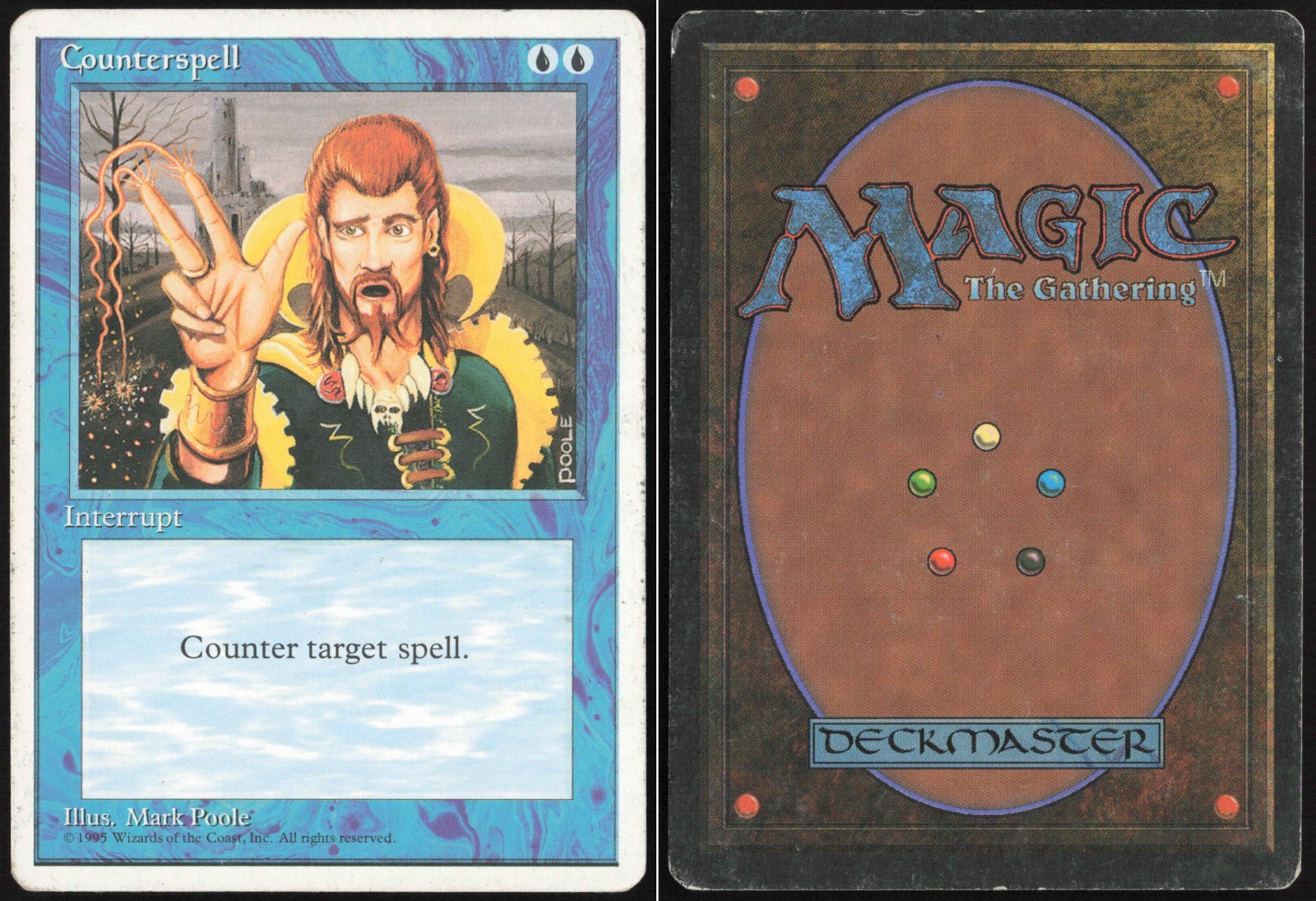Counterspell Revised Magic the Gathering MTG Moderate Play