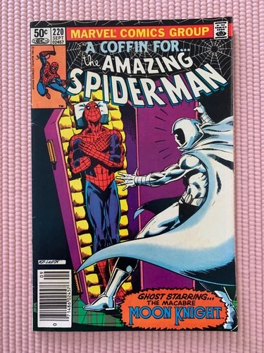 AMAZING SPIDER-MAN #220 -Sept 1981- VF- 7.5 -Moon Knight App-
