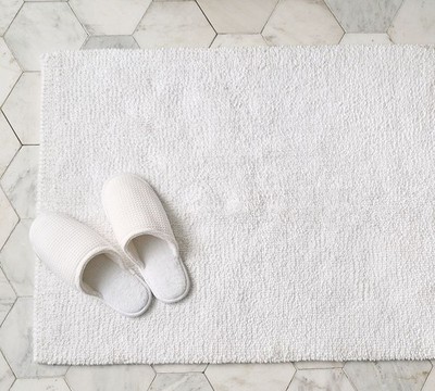 Pottery Barn Classic Organic Loop Bath Mat 100 Percent Organic Cotton Plush Bath