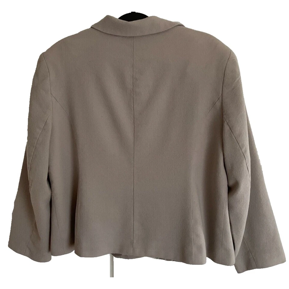 Винтажный Josephine Chaus шерсти женщин бежевый желтовато-коричневый 20 юбка комплект - Изображение 2 из 4