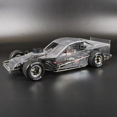 1RC Racing 1137 Asphalt Modified 2.0 1/18 Brushless RTR 2WD Oval Racer Clear