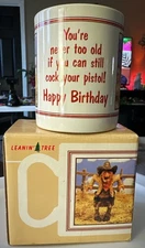 LEANIN' TREE 12 oz Mug Gun Toting Granny Woman Defending Her Coffee #MGW227