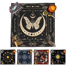 Velvet Tablecloth Altar Tarot Table Decor Divination Cards Square Wicca