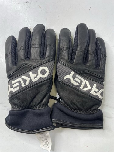 Oakley FN Dry 15K Jet Black Gloves Large Men Snow Ski Goatskin Insulated Factory